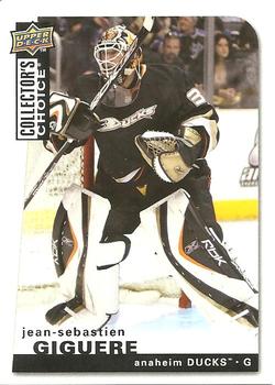 #77 Jean-Sebastien Giguere - Anaheim Ducks - 2008-09 Collector's Choice Hockey