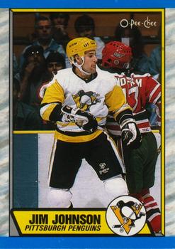 #77 Jim Johnson - Pittsburgh Penguins - 1989-90 O-Pee-Chee Hockey