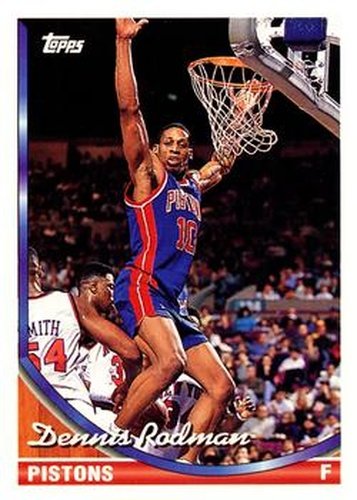 #77 Dennis Rodman - Detroit Pistons - 1993-94 Topps Basketball