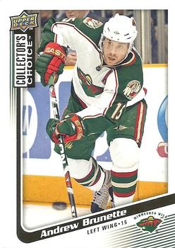#77 Andrew Brunette - Minnesota Wild - 2009-10 Collector's Choice Hockey
