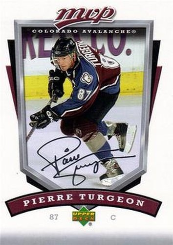 #77 Pierre Turgeon - Colorado Avalanche - 2006-07 Upper Deck MVP Hockey