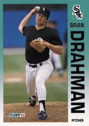 #77 Brian Drahman - Chicago White Sox - 1992 Fleer Baseball