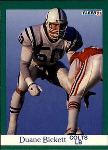 #77 Duane Bickett - Indianapolis Colts - 1991 Fleer Football