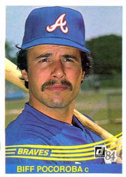 #77 Biff Pocoroba - Atlanta Braves - 1984 Donruss Baseball