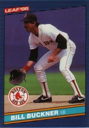 #77 Bill Buckner - Boston Red Sox - 1986 Leaf Baseball