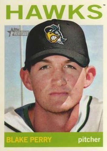 #77 Blake Perry - South Bend Silver Hawks - 2013 Topps Heritage Minor League Baseball
