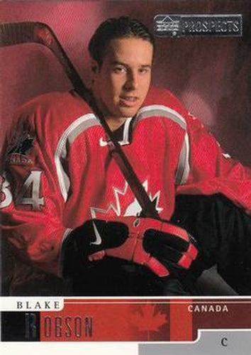 #77 Blake Robson - Canada - 1999-00 Upper Deck Prospects Hockey