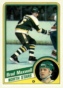 #77 Brad Maxwell - Minnesota North Stars - 1984-85 Topps Hockey