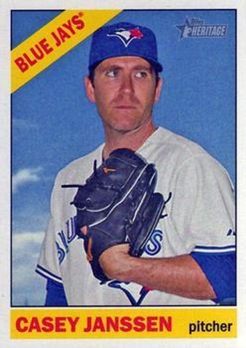 #77 Casey Janssen - Toronto Blue Jays - 2015 Topps Heritage Baseball
