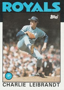#77 Charlie Leibrandt - Kansas City Royals - 1986 Topps Baseball
