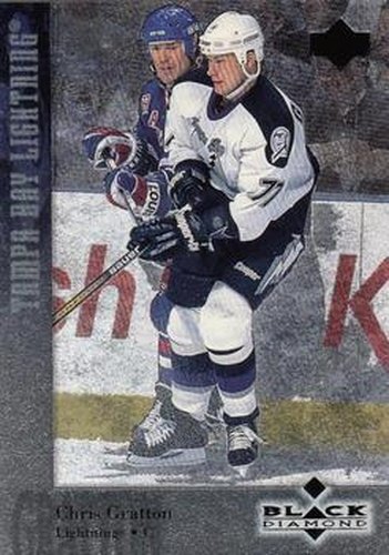 #77 Chris Gratton - Tampa Bay Lightning - 1996-97 Upper Deck Black Diamond Hockey