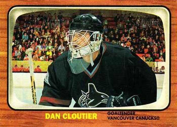 #77 Dan Cloutier - Vancouver Canucks - 2002-03 Topps Heritage Hockey