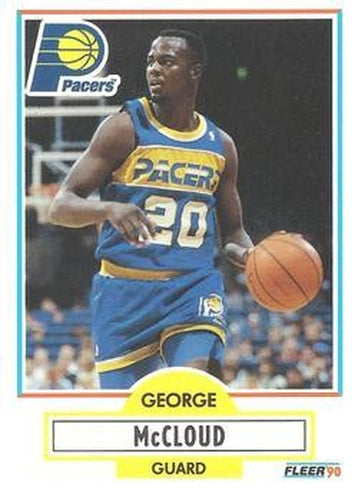 #77 George McCloud - Indiana Pacers - 1990-91 Fleer Basketball