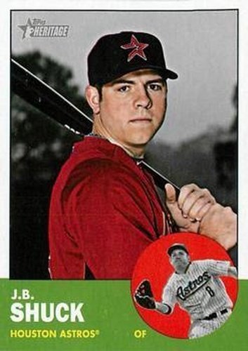 #77 J.B. Shuck - Houston Astros - 2012 Topps Heritage Baseball