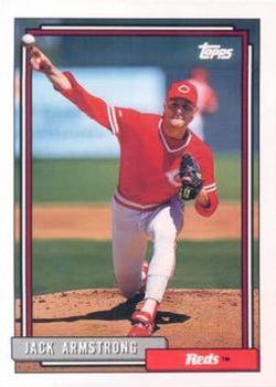 #77 Jack Armstrong - Cincinnati Reds - 1992 Topps Baseball