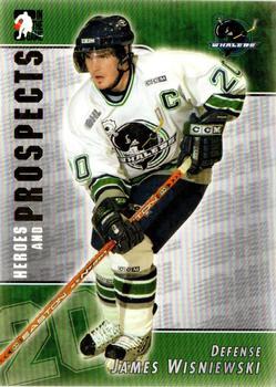 #77 James Wisniewski - Plymouth Whalers - 2004-05 In The Game Heroes and Prospects Hockey