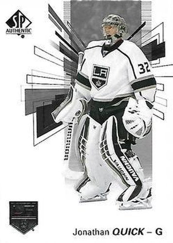 #77 Jonathan Quick - Los Angeles Kings - 2016-17 SP Authentic Hockey