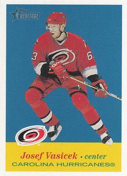 #77 Josef Vasicek - Carolina Hurricanes - 2001-02 Topps Heritage Hockey