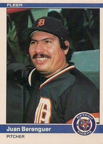#77 Juan Berenguer - Detroit Tigers - 1984 Fleer Baseball