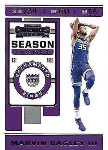 #77 Marvin Bagley III - Sacramento Kings - 2019-20 Panini Contenders Basketball