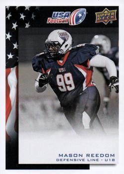 #77 Mason Reedom - USA - 2014 Upper Deck USA Football