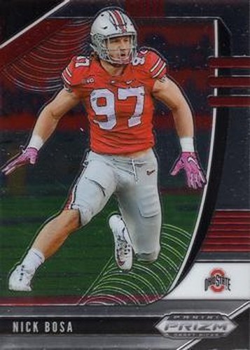 #77 Nick Bosa - Ohio State Buckeyes - 2020 Panini Prizm Draft Picks Football