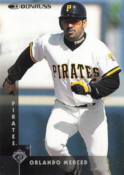 #77 Orlando Merced - Pittsburgh Pirates - 1997 Donruss Baseball