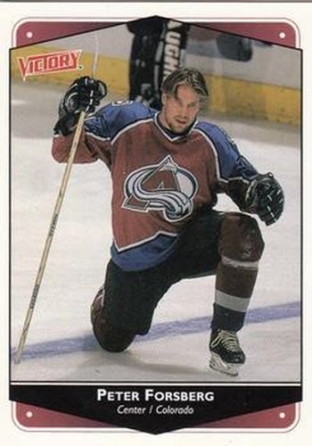 #77 Peter Forsberg - Colorado Avalanche - 1999-00 Upper Deck Victory Hockey
