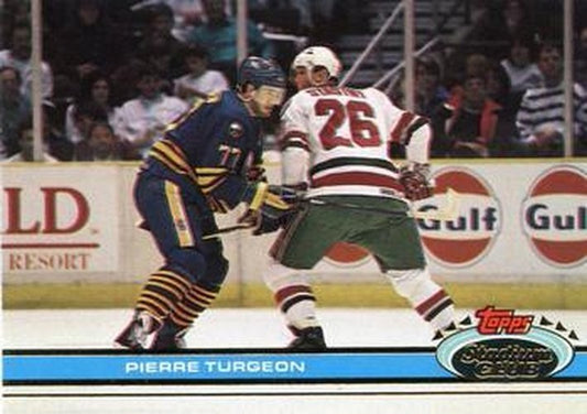 #77 Pierre Turgeon - Buffalo Sabres - 1991-92 Stadium Club Hockey