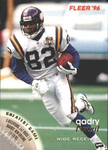 #77 Qadry Ismail - Minnesota Vikings - 1996 Fleer Football