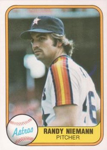 #77 Randy Niemann - Houston Astros - 1981 Fleer Baseball