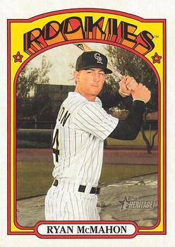 #77 Ryan McMahon - Colorado Rockies - 2021 Topps Heritage Baseball