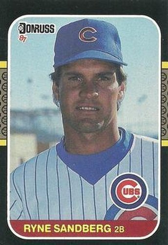 #77 Ryne Sandberg - Chicago Cubs - 1987 Donruss Baseball