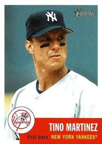 #77 Tino Martinez - New York Yankees - 2002 Topps Heritage Baseball