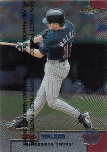 #77 Todd Walker - Minnesota Twins - 1999 Finest Baseball