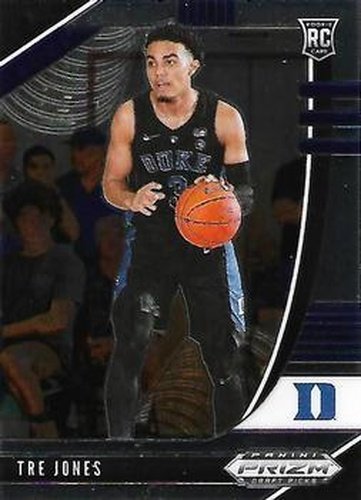 #77 Tre Jones - Duke Blue Devils - 2020 Panini Prizm Draft Picks Collegiate Basketball