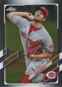 #77 Trevor Bauer - Cincinnati Reds - 2021 Topps Chrome Baseball
