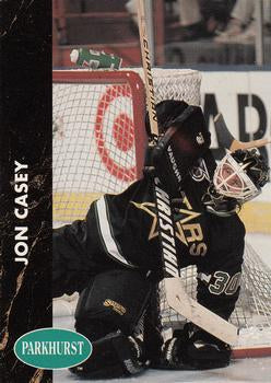 #77 Jon Casey - Minnesota North Stars - 1991-92 Parkhurst Hockey