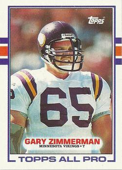 #77 Gary Zimmerman - Minnesota Vikings - 1989 Topps Football