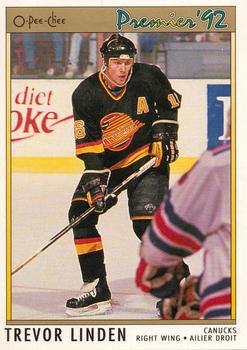#77 Trevor Linden - Vancouver Canucks - 1991-92 O-Pee-Chee Premier Hockey
