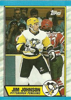#77 Jim Johnson - Pittsburgh Penguins - 1989-90 Topps Hockey