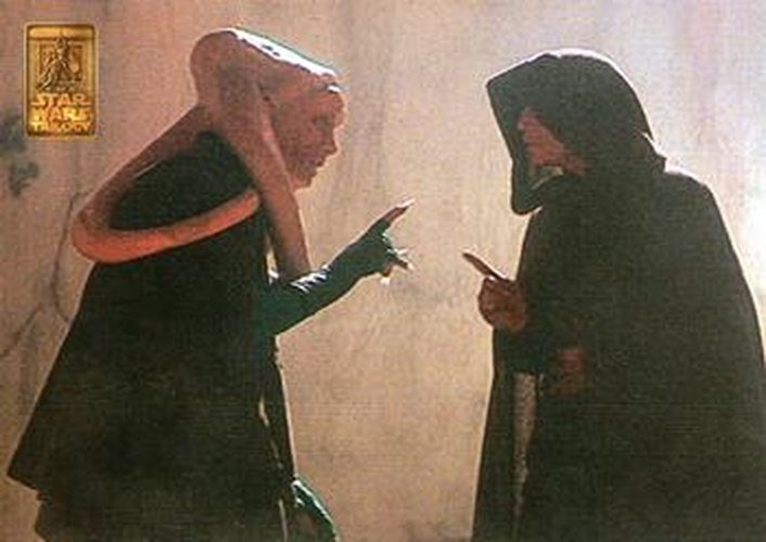 #77 Luke with Bib Fortuna - 1997 Merlin Star Wars Special Edition