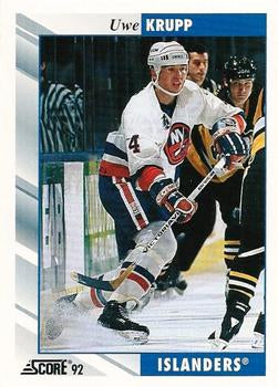 #77 Uwe Krupp - New York Islanders - 1992-93 Score USA Hockey