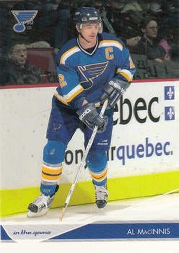 #77 Al MacInnis - St. Louis Blues - 2003-04 In The Game Toronto Star Hockey
