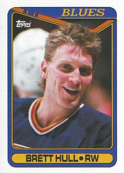 #77 Brett Hull - St. Louis Blues - 1990-91 Topps Hockey