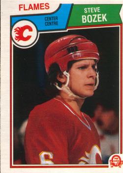 #77 Steve Bozek - Calgary Flames - 1983-84 O-Pee-Chee Hockey
