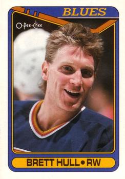 #77 Brett Hull - St. Louis Blues - 1990-91 O-Pee-Chee Hockey