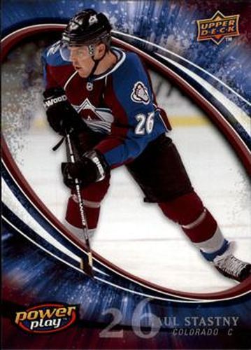 #77 Paul Stastny - Colorado Avalanche - 2008-09 Upper Deck Power Play Box Set Hockey