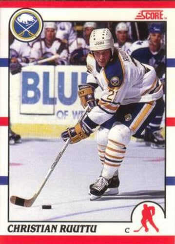 #77 Christian Ruuttu - Buffalo Sabres - 1990-91 Score Canadian Hockey