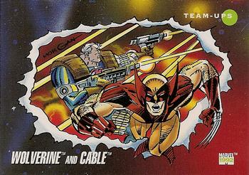 #77 Wolverine and Cable - 1992 Impel Marvel Universe